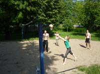 05 Volleyball mit den Gymnasiasten